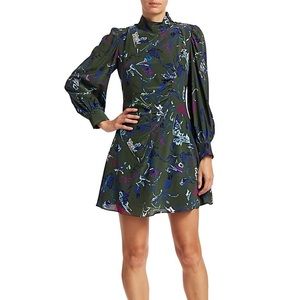 Tanya Taylor Clarisse Floral Silk Dress Size 6